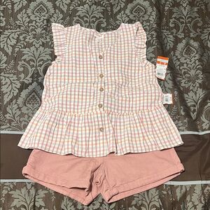 Cat & Jack Multicolor Checkered Top